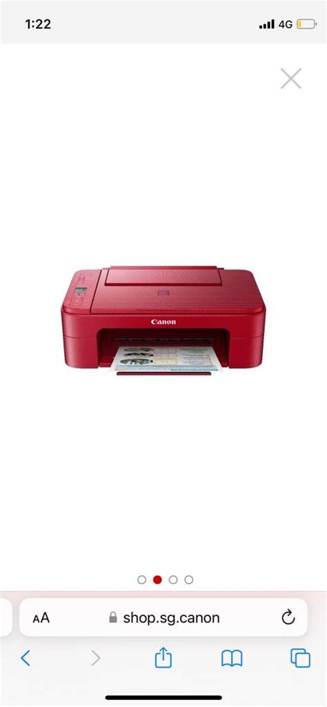 CANON: Pixma E3370 Wireless Printer Scanner Copier (RED), Computers ...