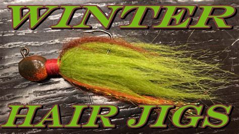 Hair Jigs For Winter Bass Youtube