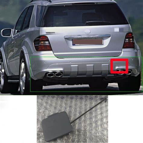 Rear Bumper Tow Hook Cover Cap For Mercedes W164 ML350 ML500 ML63 AMG