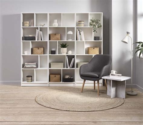 Bookcase Mosbjerg Shelves White