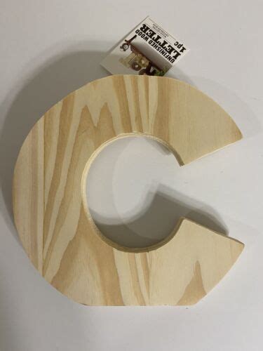 3 Darice Wooden Letter C” 8 Inch Unfinished Wood Letters For Crafts