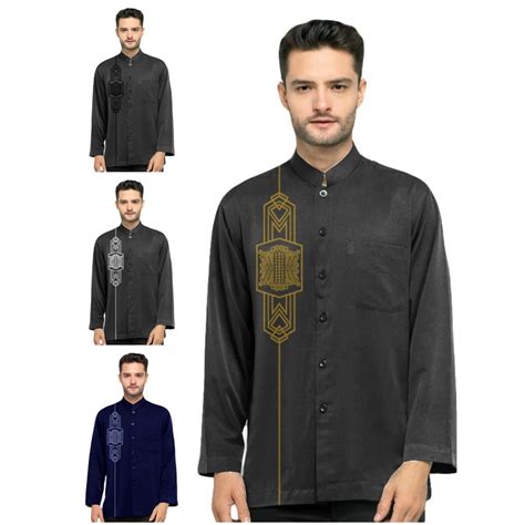 Jual Baju Koko New Motif Pintu Aceh Baju Pria Dewasa Terbaru Shopee