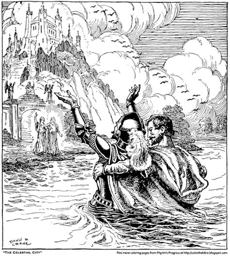 color  celestial city  pilgrims progress color  bible