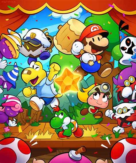 Mario Yoshi Toad Red Toad Vivian And More Mario And More