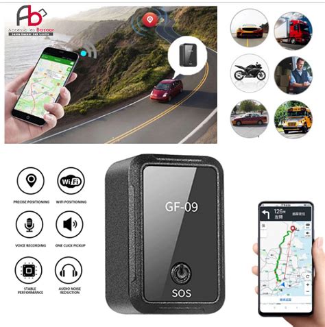 GF-09 Real-time Tracking Mini GPS Tracker APP Control Anti-Theft Device ...