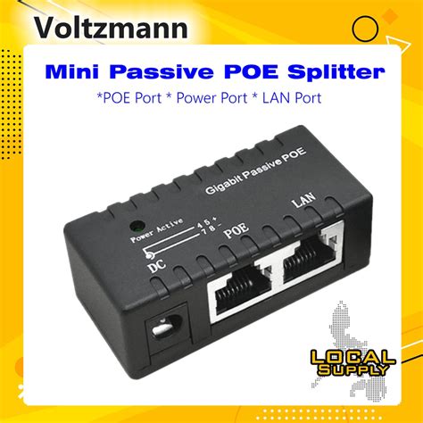 Mini POE Power Supply Box POE Gigabit Single Port Passive LAN POE