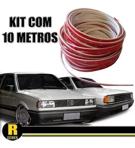 Kit Filete Friso Branco Parachoque Gol Quadrado G1 10 Metros MercadoLivre