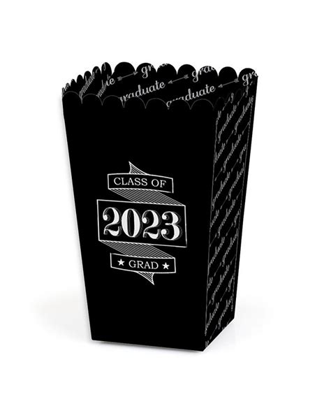 Big Dot Of Happiness Graduation Cheers 2023 Graduation Party Favor Popcorn Treat Boxes Set