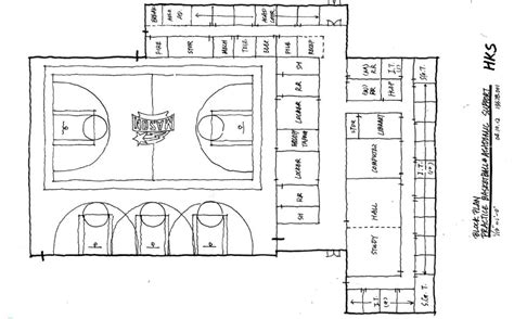 Basketball Arena Floor Plan