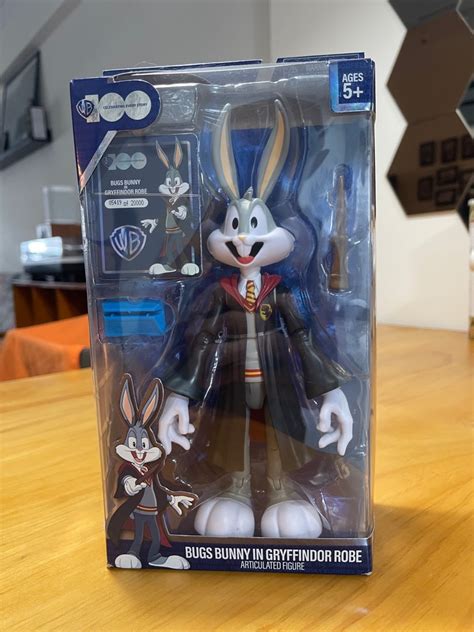 Warner Brothers Bugs Bunny In Gryffindor Robe Harry Potter Figurine