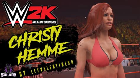 Wwe K Creation Showcase Christy Hemme Wwe K Wwe Revelleution