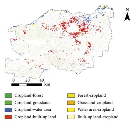 Spatial Distribution Of Land Without Changes In Land Use Type A And