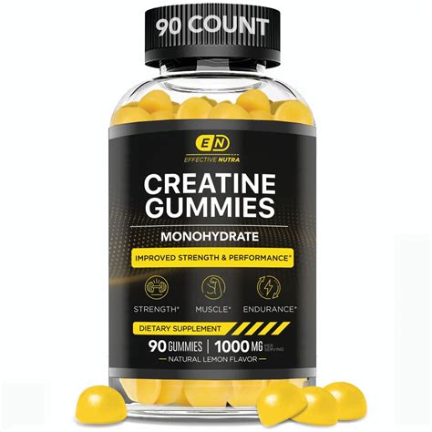 Effective Nutra Creatine Gummies For Men Women Creatine Monohydrate