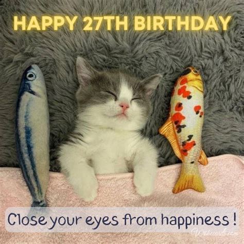 Happy 27th Birthday Cards and Images