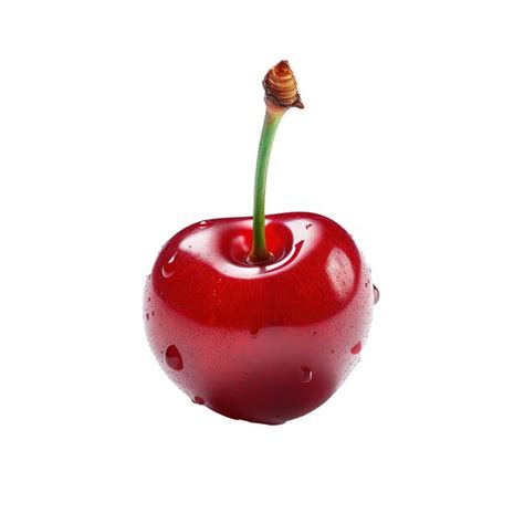 Premium PSD Cherry Isolated Cherry On White Cherries With Clipping Path