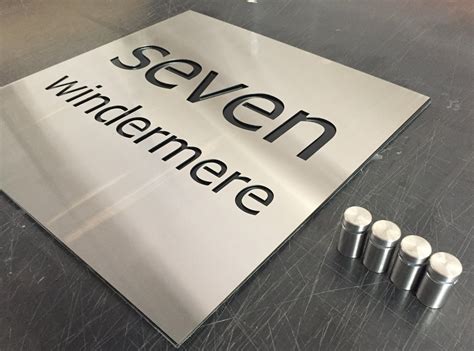 Stainless Steel Custom Made Laser Cut House Signs Numbers And