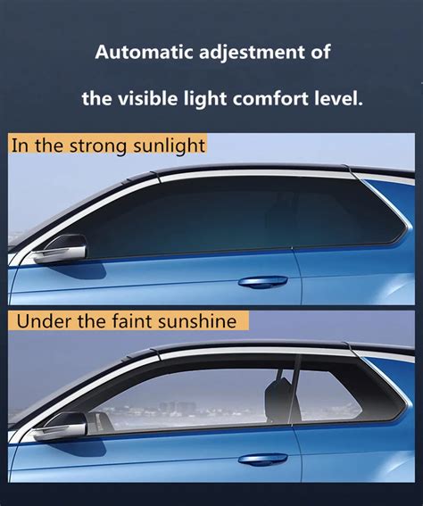 Window Tint 45 75 VLT Smart Photochromic Light Control Film Window