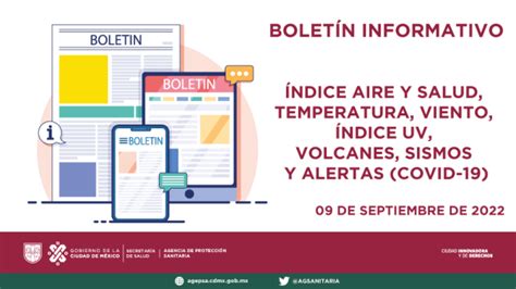 BoletÍn Informativo Índice Aire Y Salud Temperatura Viento Índice Uv