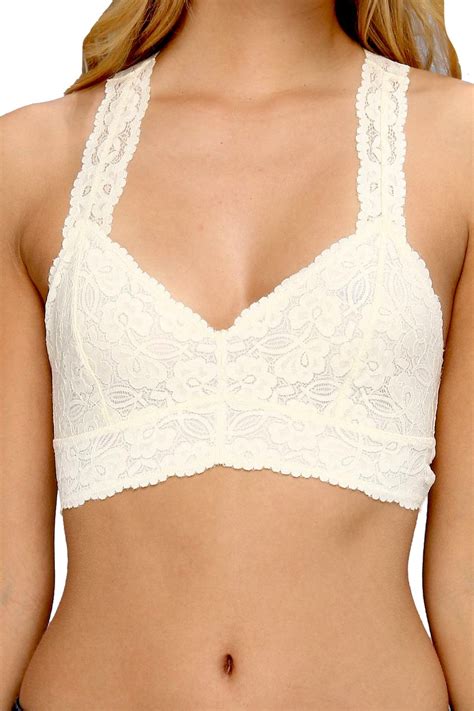 Free People Ivory Galloon Lace Racerback Bralette Cheapundies