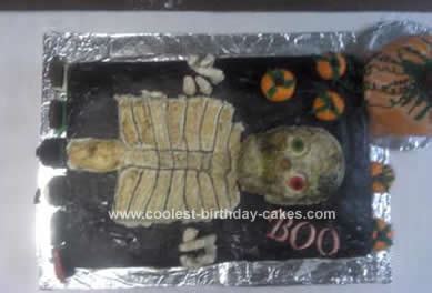 Coolest Halloween Skeleton Birthday Cake