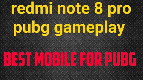 Redmi Note 8 Pro Pubg Gameplay Video Tdm Match Youtube