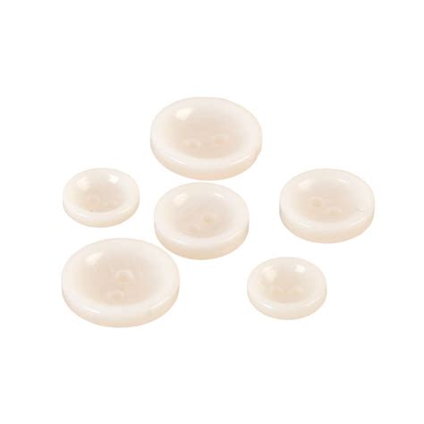 Lot De Boutons Ronds Trous Blanc Mm Boutons Customisation