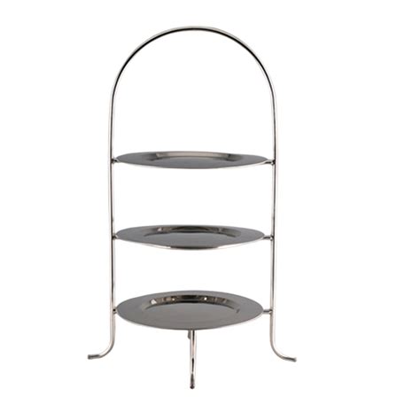 Silver 3 Tiered Plate Stand Dinner Tablescapes