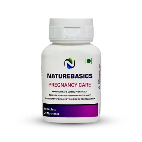 Naturebasics Pregnancy Care Plant Based Prenatal Multivitamin For