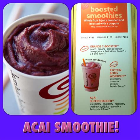 Jamba Juice Acai Antioxidant Smoothie Recipe Dandk Organizer