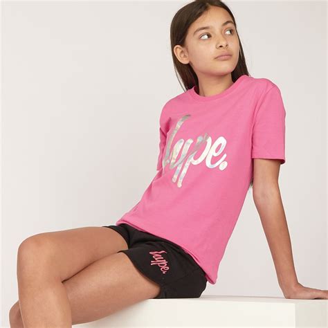 Buy Hype Girls T Shirt And Shorts Set Pinkblack