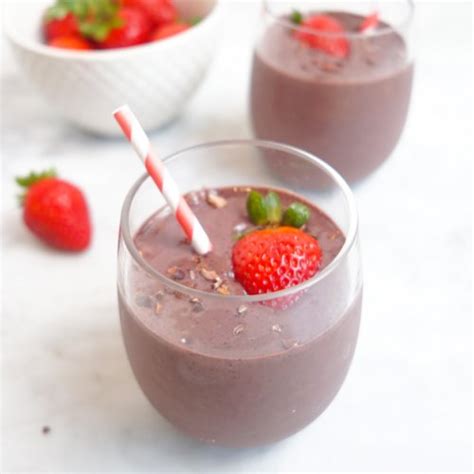 Strawberry Banana Chocolate Smoothie California Strawberry Commission