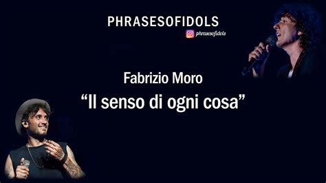 Fabrizio Moro Il Senso Di Ogni Cosa 8D Audio YouTube