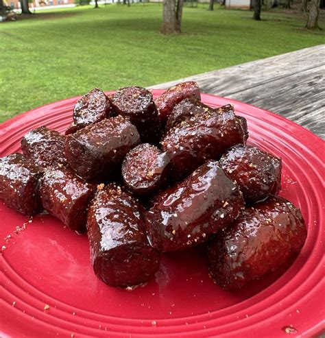 Delicious Smoked Sausage Burnt Ends The Perfect Bbq Delight Smokedbyewe