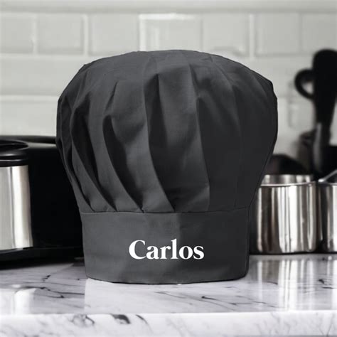 Gorro De Cocina Negro Tipo Franc S Personalizado Regalos Originales