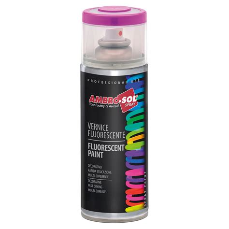 SMALTO SPRAY AMBROSOL EFFETTO FLUO VERDE 400 ml 2 5 12 5 m² CON 1 l