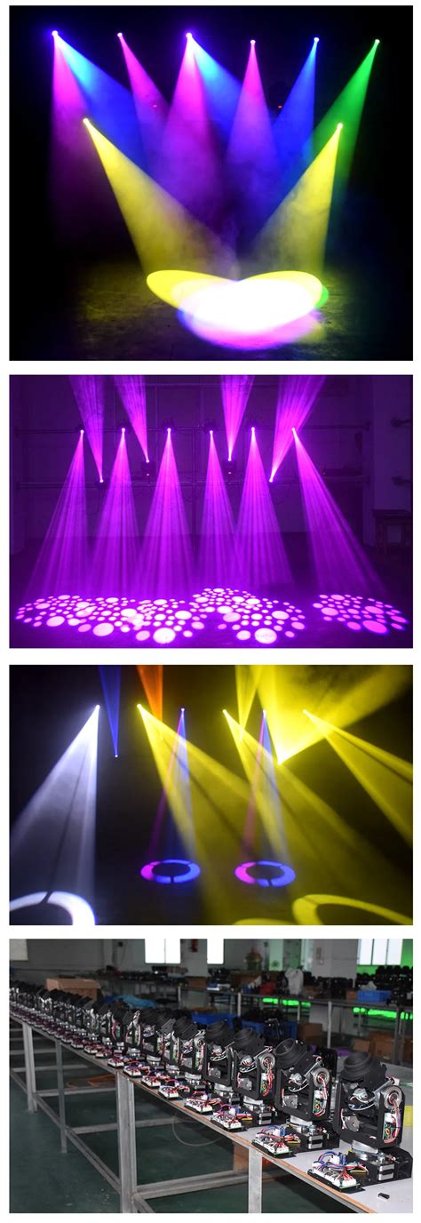 Effets de scène Mini Led Dmx Gobo 60W à tête mobile éclairage de scène