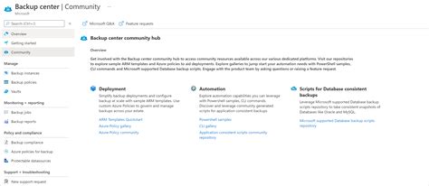 Overview Of Backup Center For Azure Backup And Azure Site Recovery