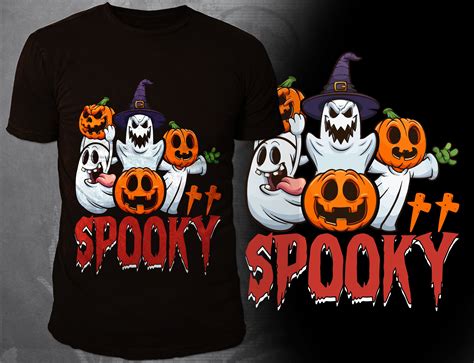 Spooky Halloween T Shirt Design Graphic By Best T Shirt Bundles