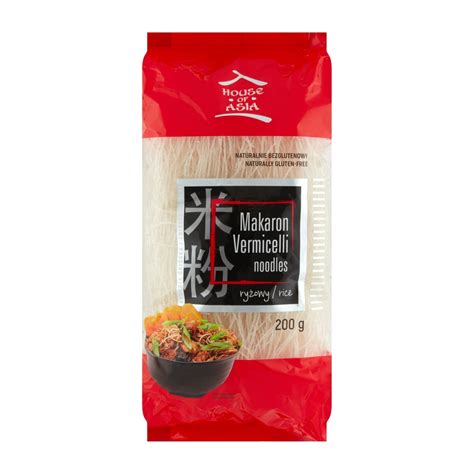 Bezglutenowy Makaron Vermicelli 200g House Of Asia De Care Group