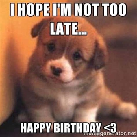 35 Best Happy Belated Birthday Memes - SayingImages.com