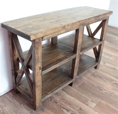 Small Rustic Entryway Table Diy Console Table Rustic Console Tables