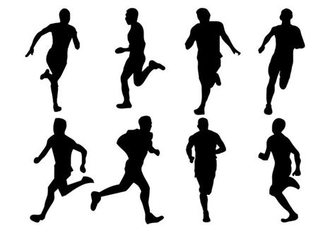 Free Running Silhouette Vector 94282 Vector Art at Vecteezy