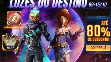 Free Fire Ao Vivo Novo Evento Luzes Do Destino Emote Dos