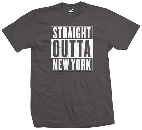 Straight Outta New York Shirt East Coast Side Empire State All Size