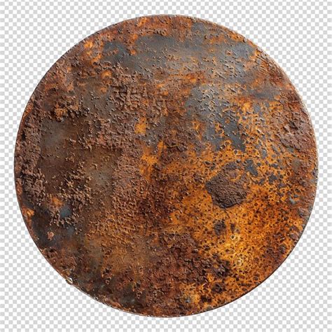 Premium Psd Rusty Metal Plate Isolated On Transparent Background