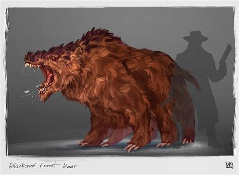 Concept Art Black Forest Mutant Bear From Book 7 The Hunter And His