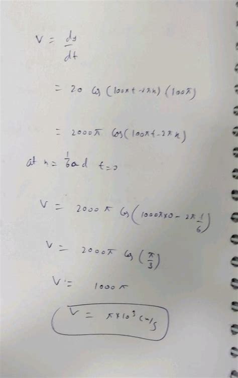 The Equation Of A Progressive Wave Is Y 7 Sin 4t 0 02x Where X