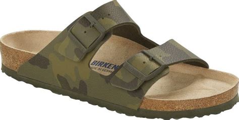 Birkenstock Klapki Arizona Soft Desert Soil Camo Green Szerokie