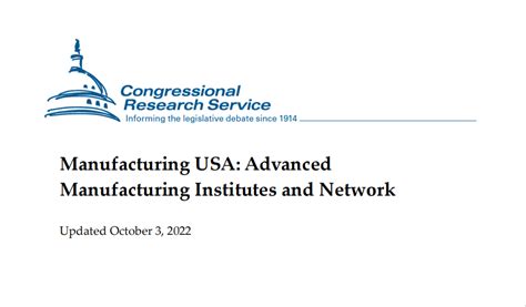 《美国制造业：先进制造业机构和网络》美国国会研究处2022最新33页报告 知乎