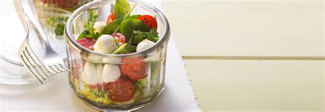 Rezept Mozzarella Mini Caprese Salat Im Glas Einfache K Che